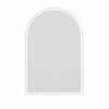 Arch 1200(H)x800(W) Matte White Metal Frame LED Mirror