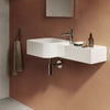 Petit 765 x 355 Square Wall Basin, Right Edge, 1 Tap Hole