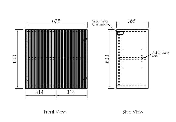 Finley 630 Double Door Overhead Cabinet