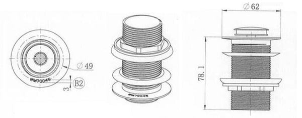 Matte Black 32mm Pop Up Waste ( No Overflow)