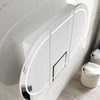 Chloe Matte White Curved 1200 LED Mirror Cabinet