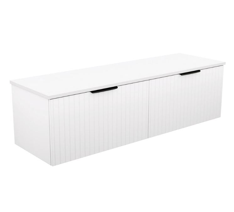 Bayview 1500 White Matte Wall-Hung Vanity