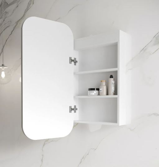 Buy Online Ella Matte White 450 LED Mirror Cabinet in Melbourne