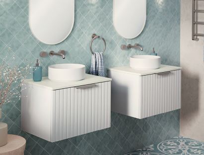 Bayview 600 White Matte Wall-Hung Vanity