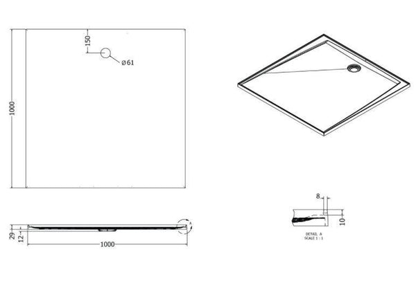 Ultra Lightweight Shower Base - Bayside Bathroom