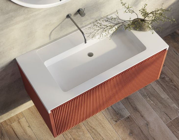 Rimini Potter’s Clay 1000mm Wall Hung Vanity