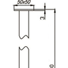 100mm Square Ceiling Arm - Bayside Bathroom
