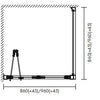 Corsica Bi Fold Sliding shower screen