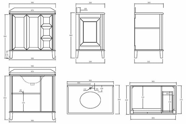 Coventry 900 Vanity