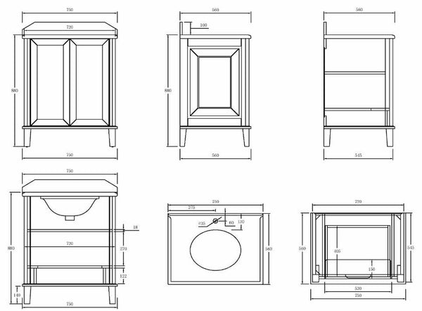 Coventry 750 Vanity