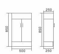 Tiny 500 vanity