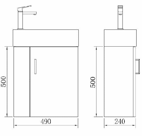 Piccolo 500 wall hung