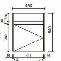 Tiny 450 timber Wall hung