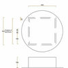600mm Round mirror cabinet - Bayside Bathroom