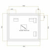 Linear 900 LED mirror