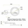 3X magnifying mirror - Bayside Bathroom