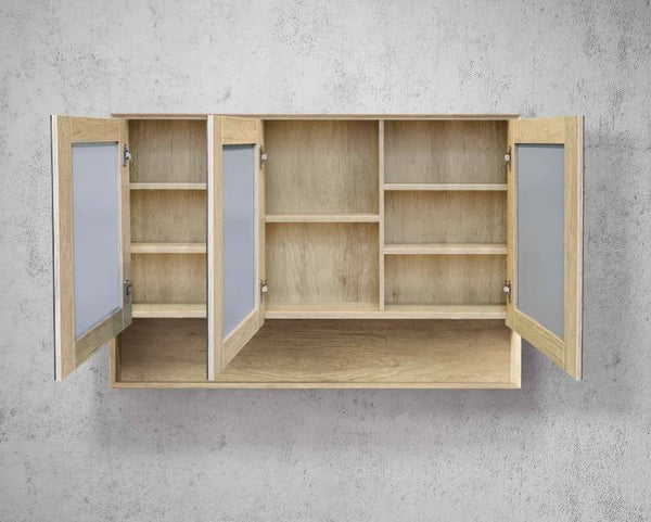 Noah Natural Oak 1200mm Shaving Cabinet