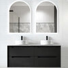 Noah Black Oak 1200mm Double Bowl Wall Hung Vanity