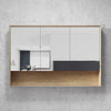 Noah Natural Oak 1200mm Shaving Cabinet