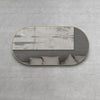 Oval 600 x 1200 Brushed Gold Mirror