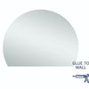 D-Shaped 1200x900 Polished Edge Mirror
