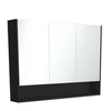 Matte Black Mirror Cabinet With Undershelf 750 - 1200mm - Bayside Bathroom