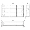 Scandi Oak Mirror Cabinet 750 - 1200mm - Bayside Bathroom