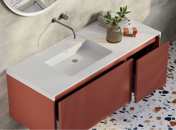 Rimini Potter’s Clay 1200mm Wall Hung Vanity