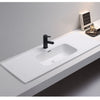 Delta Matte White 1210mm Single Bowl Ceramic Moulded Top