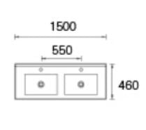 Silver Black Undermount Basin Stone Top