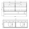 Boston Light Grey 1500mm Wall Hung Vanity