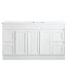 Quinn 1500mm Matte White Floorstanding Vanity