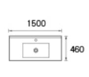 Silver Black Undermount Basin Stone Top