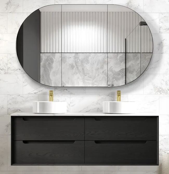 Noah Black Oak 1500mm Wall Hung Vanity