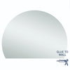 D-Shaped 1500x1100 Polished Edge Mirror