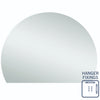 D-Shaped 1500x1100 Polished Edge Mirror