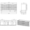 Oakley 1500mm Wall Hung Vanity