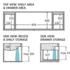 Mila 1500mm Double Bowl Wall Hung Vanity