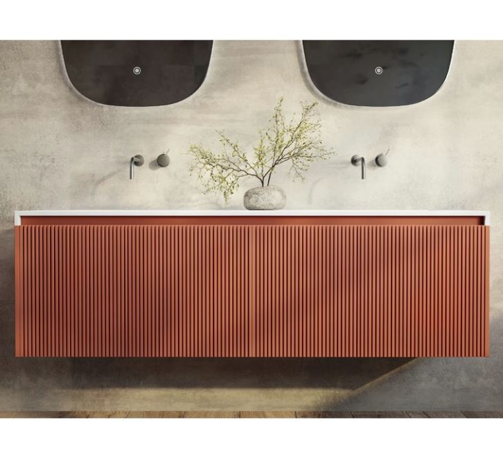 Rimini Potter’s Clay 1500mm Wall Hung Vanity