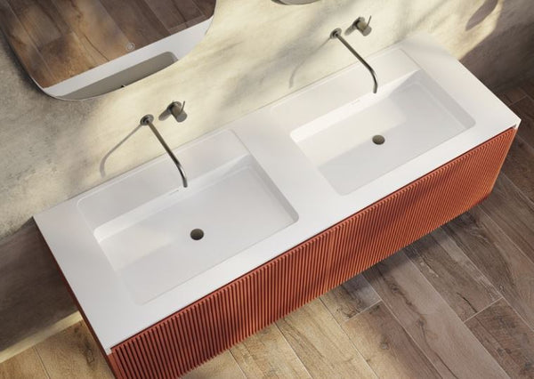 Rimini Potter’s Clay 1500mm Wall Hung Vanity
