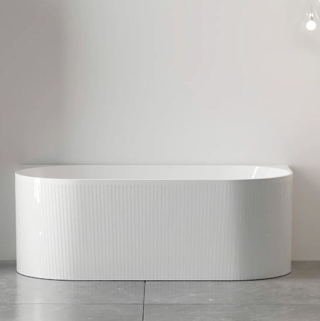 Ripley Gloss White 1700 Back To Wall Bath