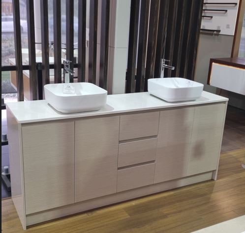 Gessini 1800mm Vanity With Grey Quartz Stone Top