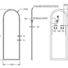 Remer 600 Matte White Great Great Arch LED Mirror