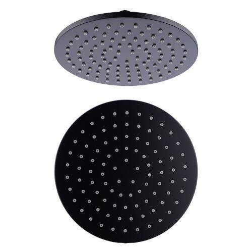 200mm Round Shower Head- Matte Black