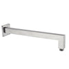 350mm Square Shower Arm- Brushed Nickel - Bayside Bathroom