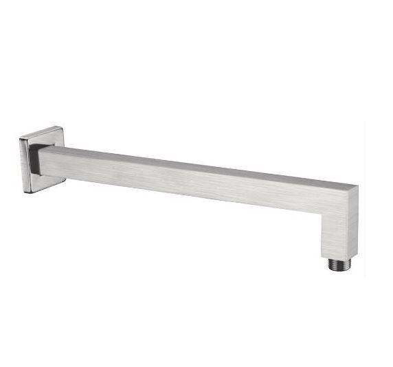 350mm Square Shower Arm- Matte Black - Bayside Bathroom