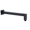 350mm Square Shower Arm- Matte Black - Bayside Bathroom