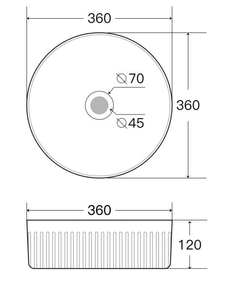 Ripley 360 Round Basin Matte White