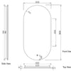Oval 450 Backlit Mirror