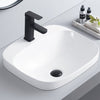 Kayla Gloss White 500 Rectangular Semi Insert Ceramic Basin